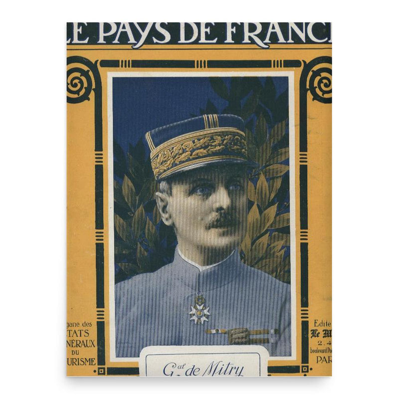 Antoine de Mitry poster print, in size 18x24 inches.