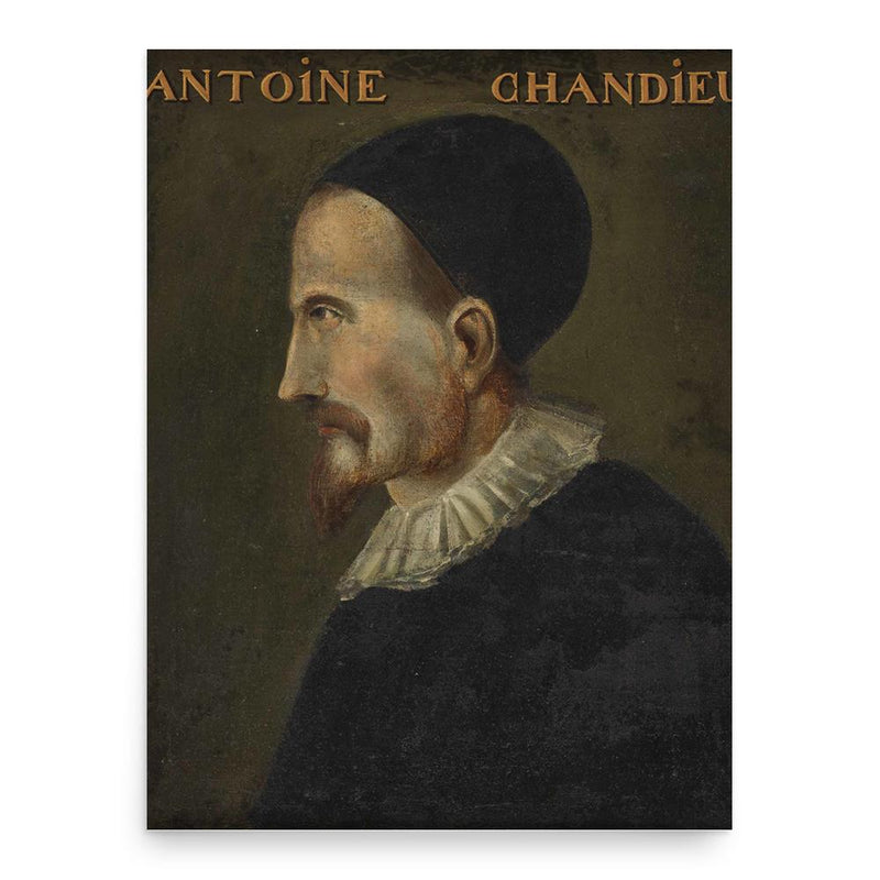 Antoine de la Roche Chandieu poster print, in size 18x24 inches.