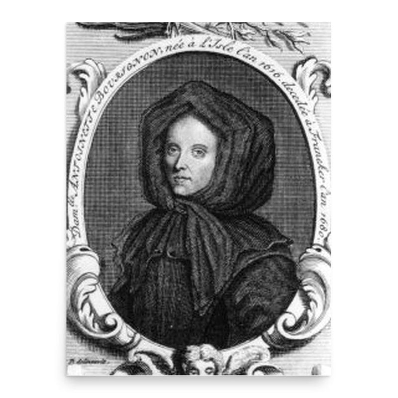 Antoinette Bourignon poster print, in size 18x24 inches.