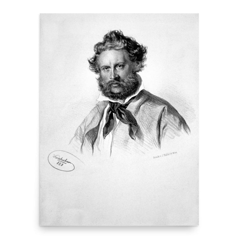 Anton Dominik Fernkorn poster print, in size 18x24 inches.