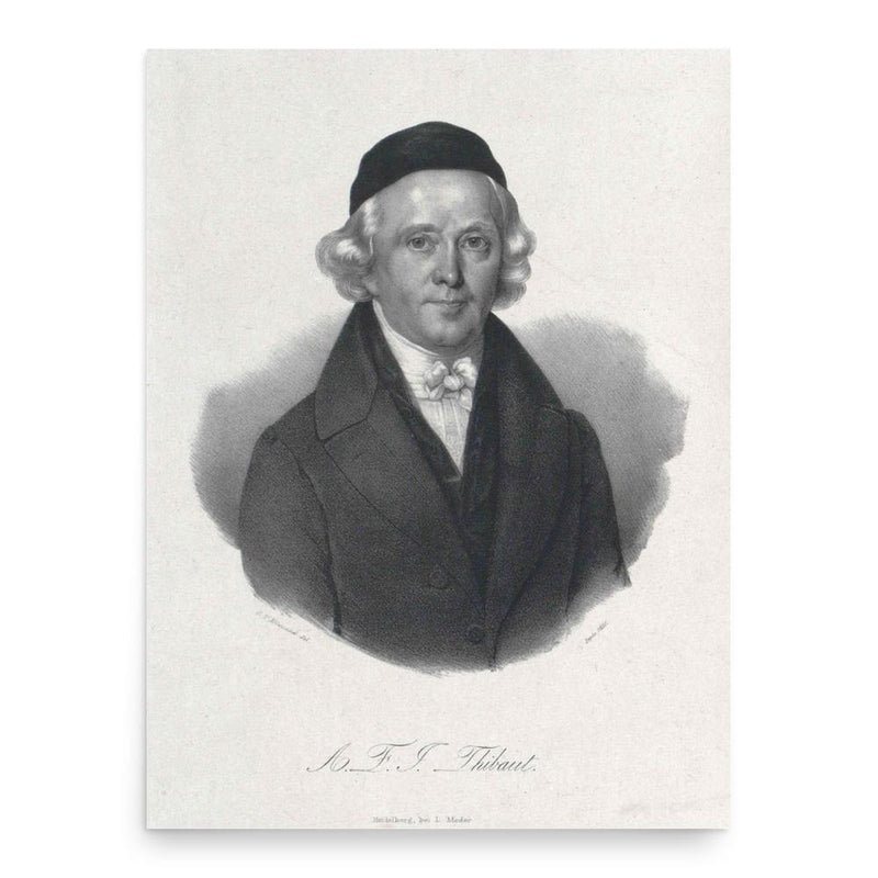 Anton Friedrich Justus Thibaut poster print, in size 18x24 inches.