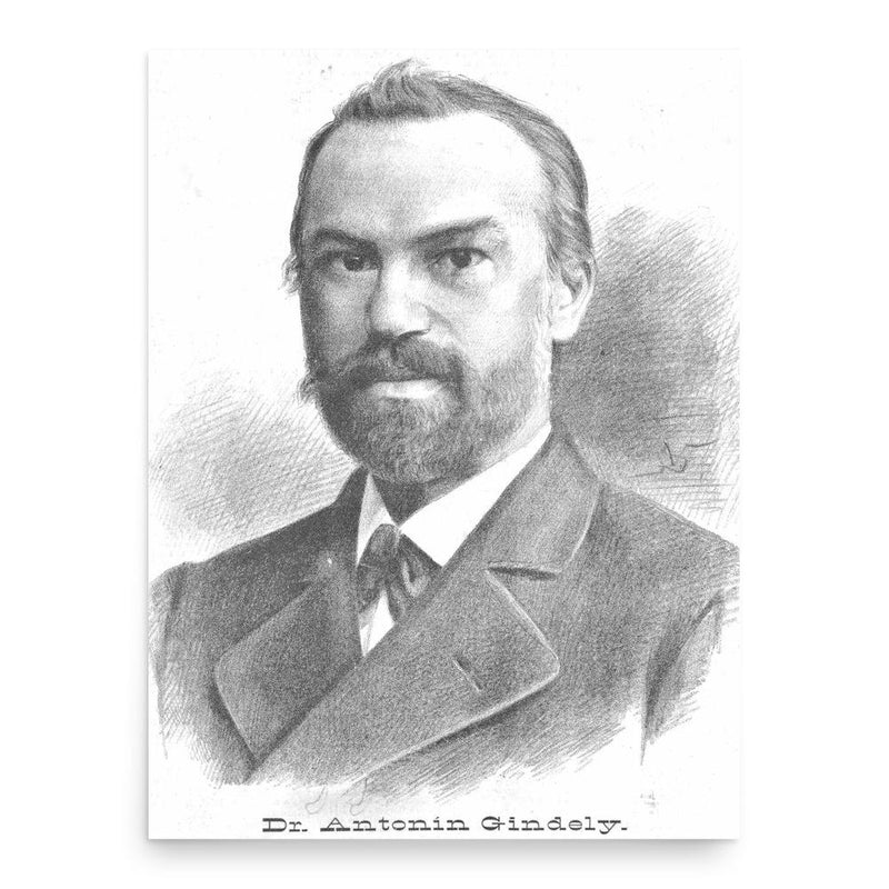 Anton Gindely poster print, in size 18x24 inches.