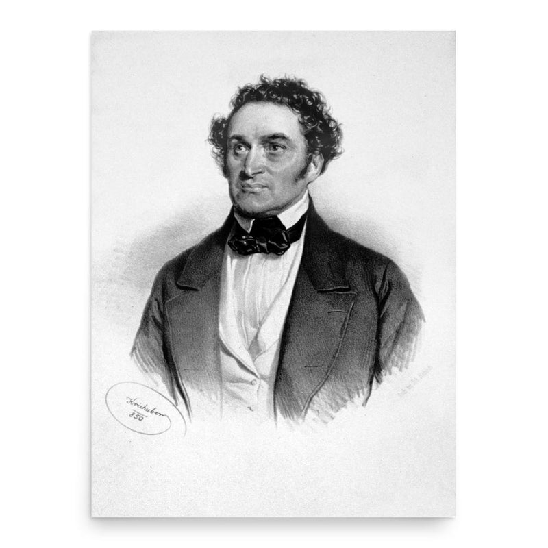 Anton Haizinger poster print, in size 18x24 inches.