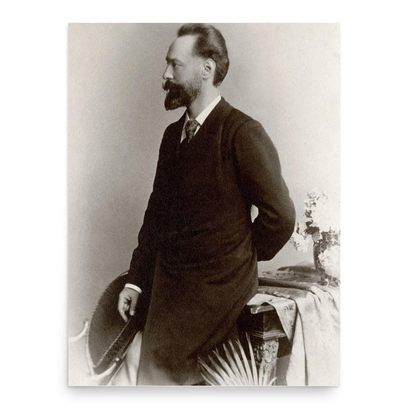 Anton Hekking poster print, in size 18x24 inches.