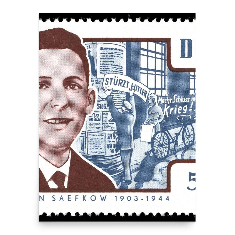 Anton Saefkow poster print, in size 18x24 inches.