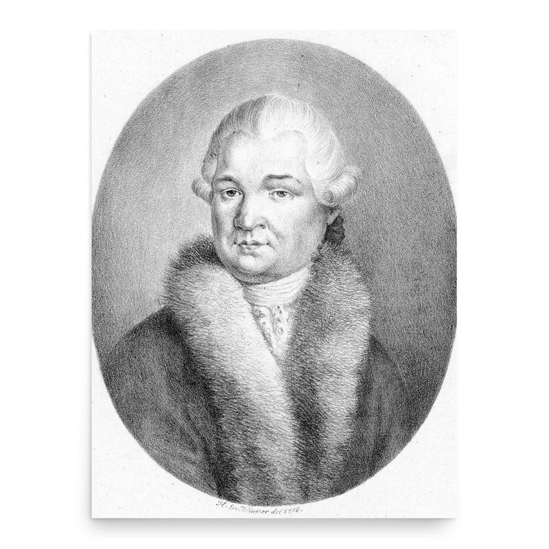 Anton Schweitzer poster print, in size 18x24 inches.