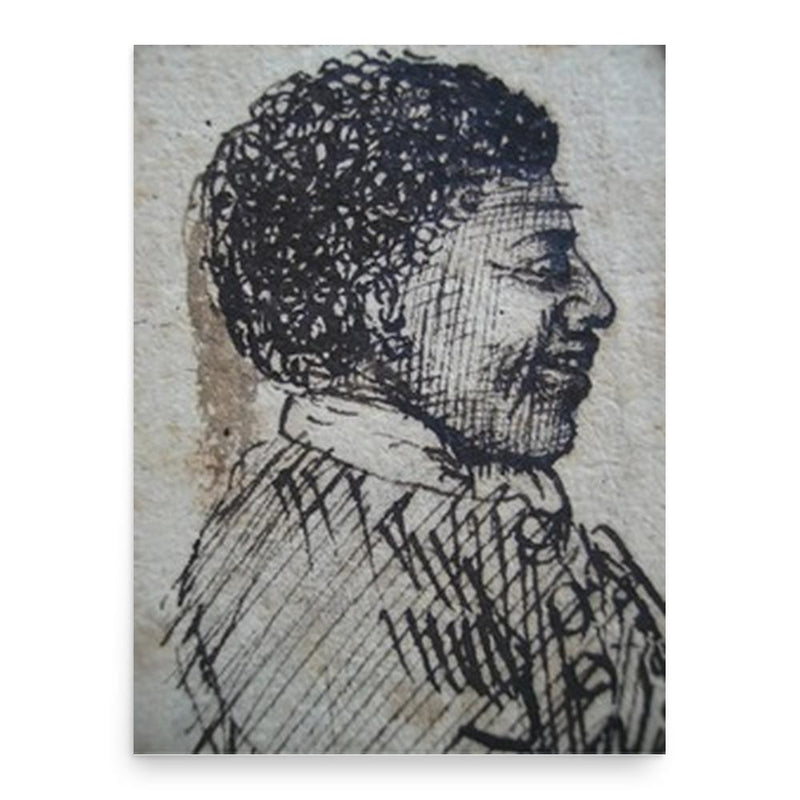 Anton Wilhelm Amo poster print, in size 18x24 inches.