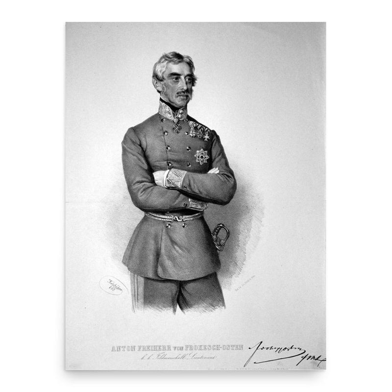 Anton von Prokesch-Osten poster print, in size 18x24 inches.