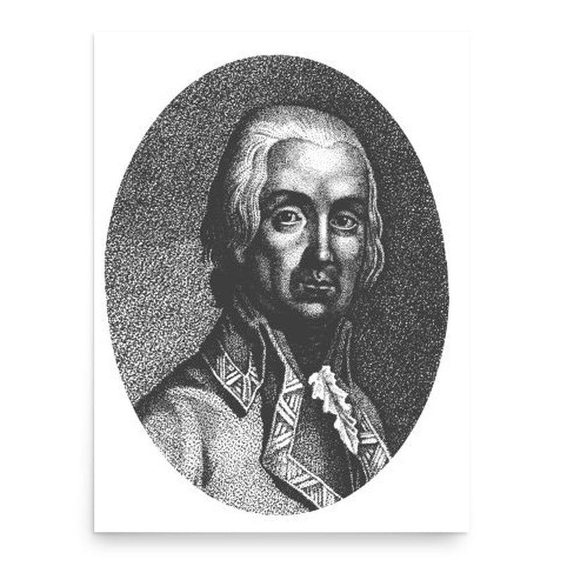 Anton von Zach poster print, in size 18x24 inches.