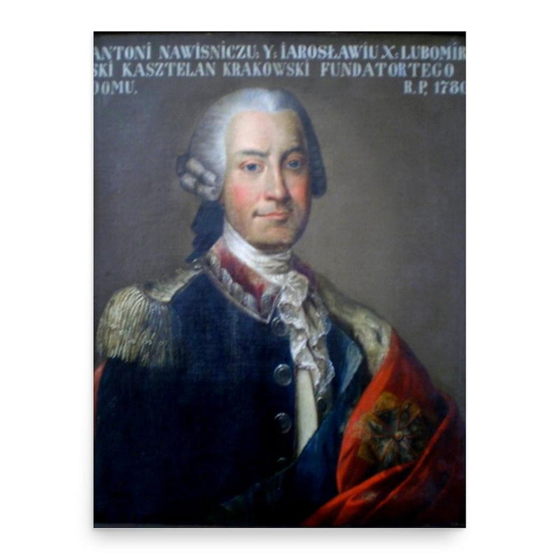 Antoni Lubomirski poster print, in size 18x24 inches.