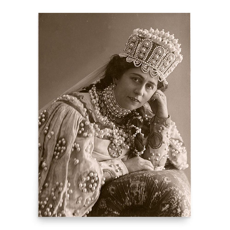 Antonina Nezhdanova poster print, in size 18x24 inches.