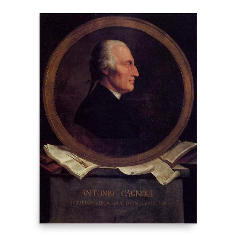 Antonio Cagnoli poster print, in size 18x24 inches.