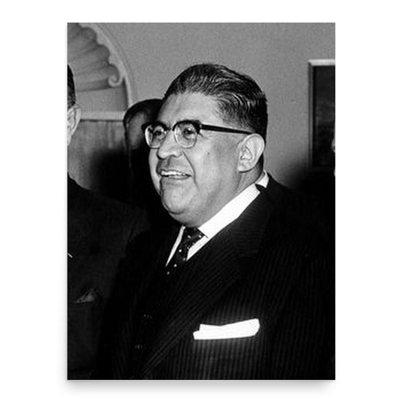 Antonio Carrillo Flores poster print, in size 18x24 inches.