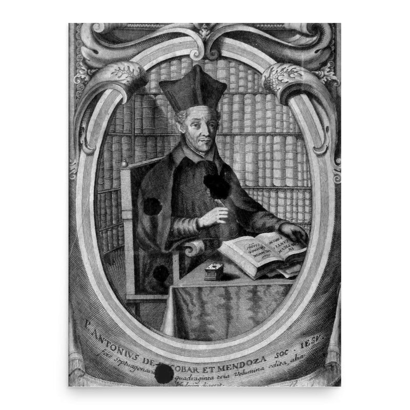 Antonio Escobar y Mendoza poster print, in size 18x24 inches.