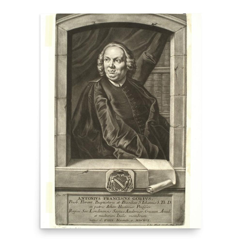 Antonio Francesco Gori poster print, in size 18x24 inches.