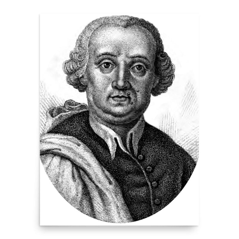 Antonio Genovesi poster print, in size 18x24 inches.