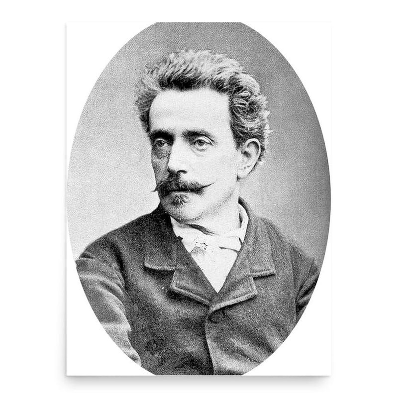 Antonio Ghislanzoni poster print, in size 18x24 inches.