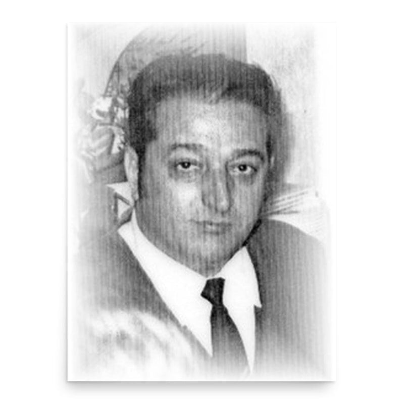 Antonio Lancuentra poster print, in size 18x24 inches.