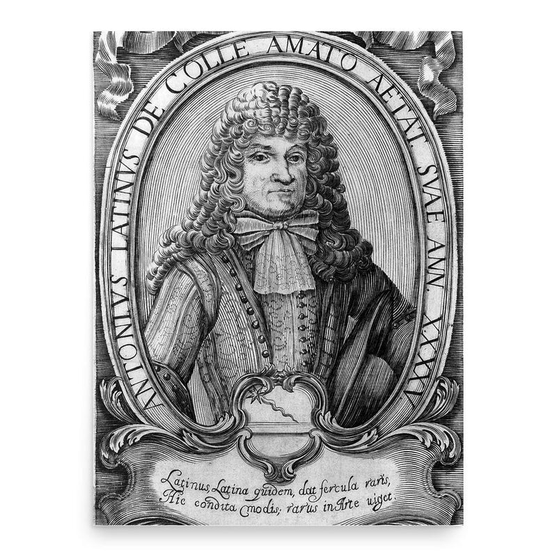 Antonio Latini poster print, in size 18x24 inches.