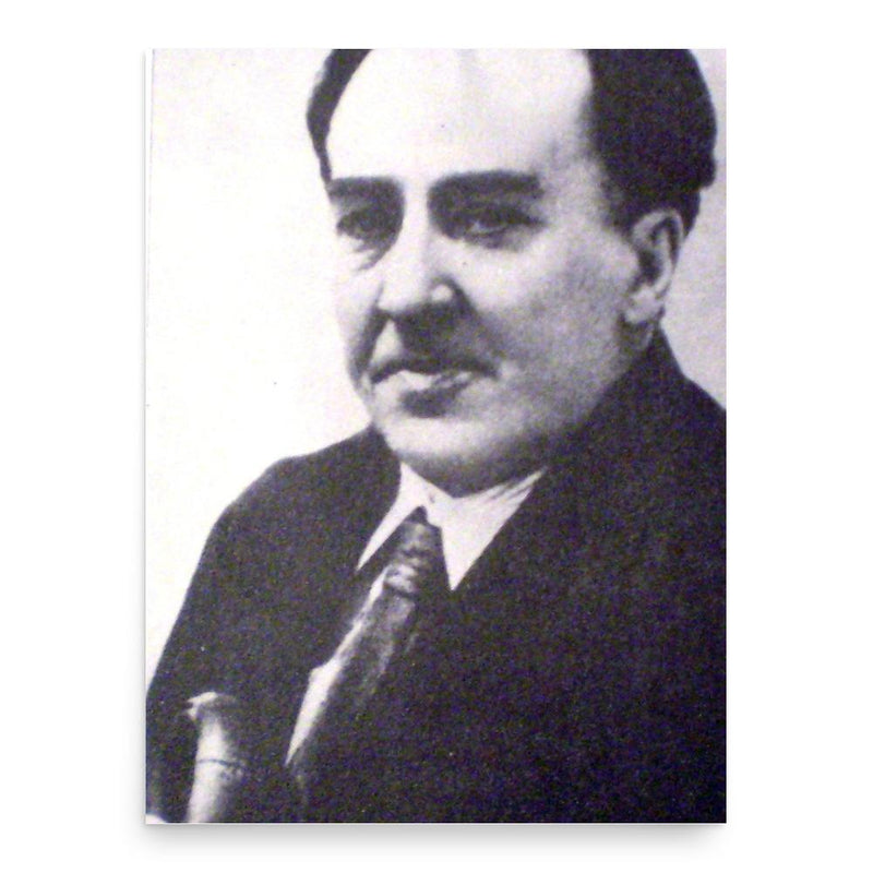 Antonio Machado poster print, in size 18x24 inches.