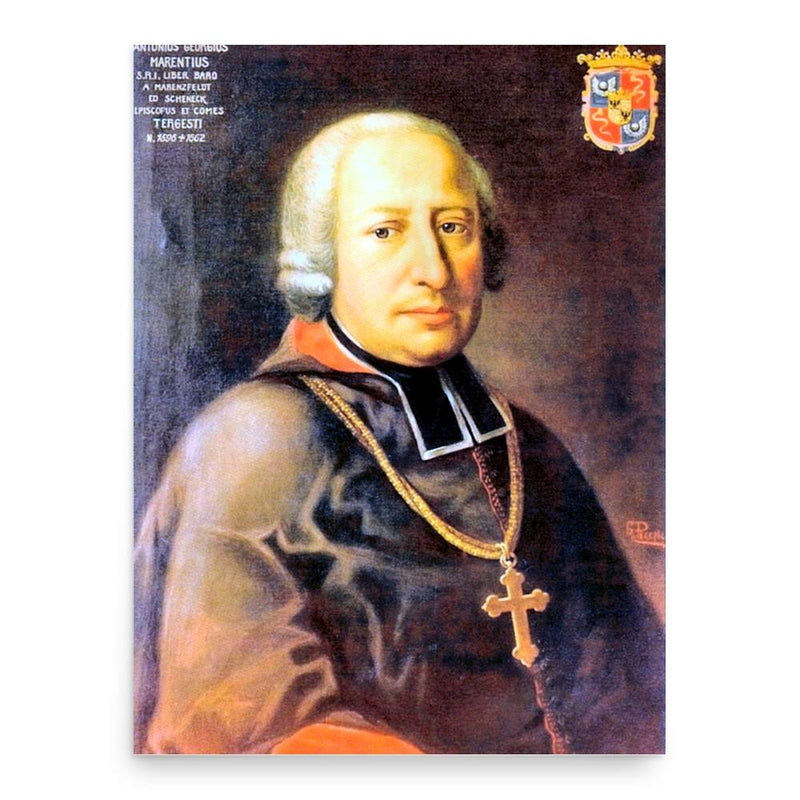 Antonio Marenzi poster print, in size 18x24 inches.