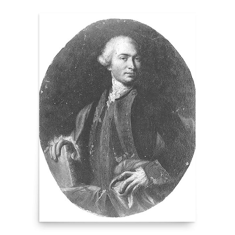 Antonio Maria Lorgna poster print, in size 18x24 inches.