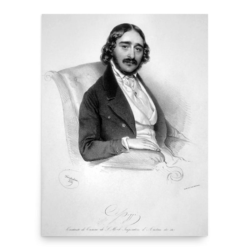 Antonio Poggi poster print, in size 18x24 inches.