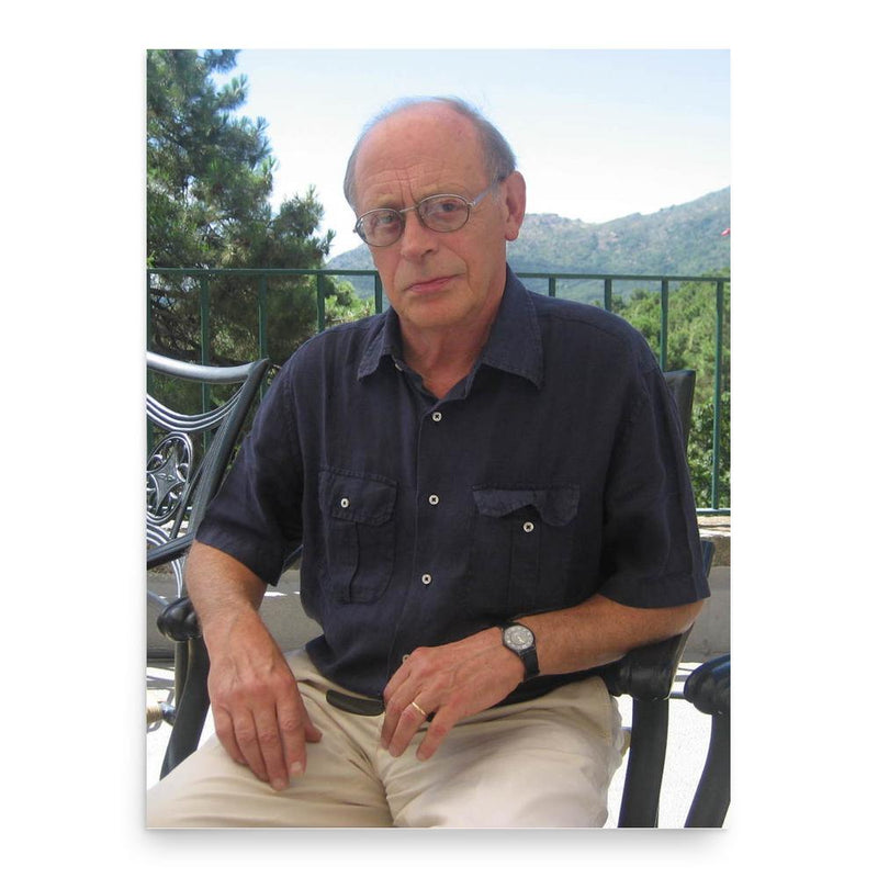 Antonio Tabucchi poster print, in size 18x24 inches.