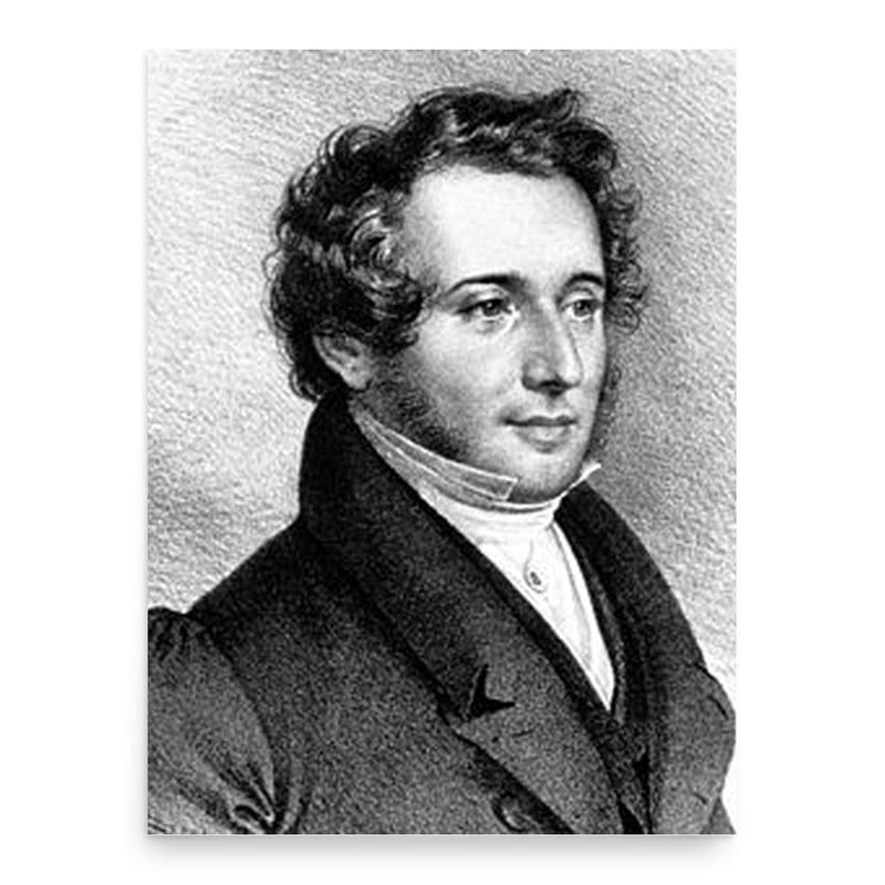 Antonio Tamburini poster print, in size 18x24 inches.