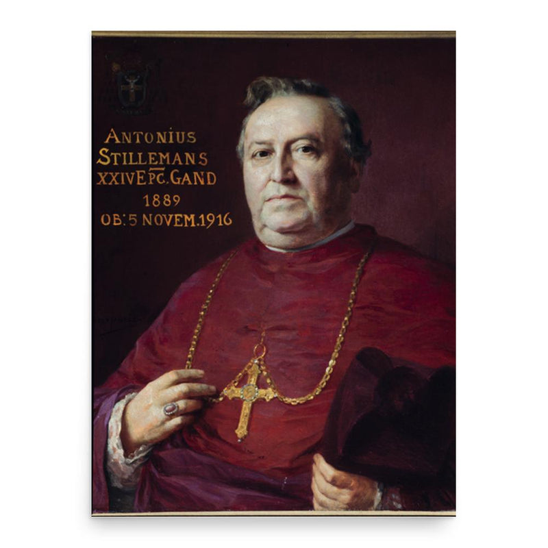 Antoon Stillemans poster print, in size 18x24 inches.