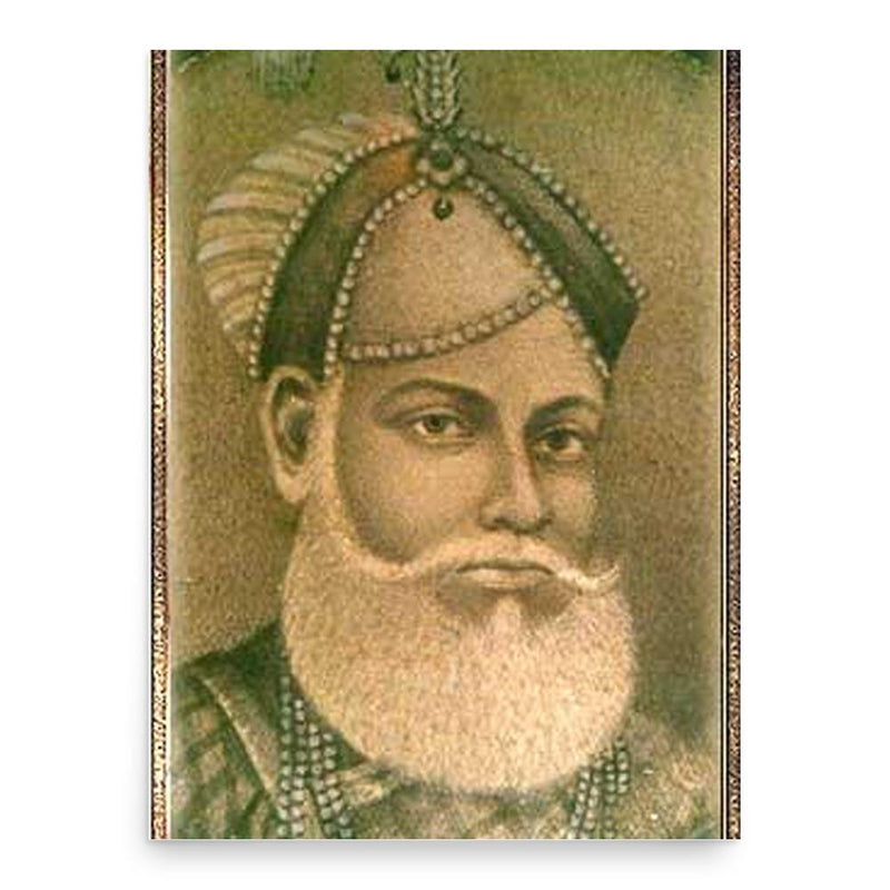 Anwaruddin Khan poster print, in size 18x24 inches.