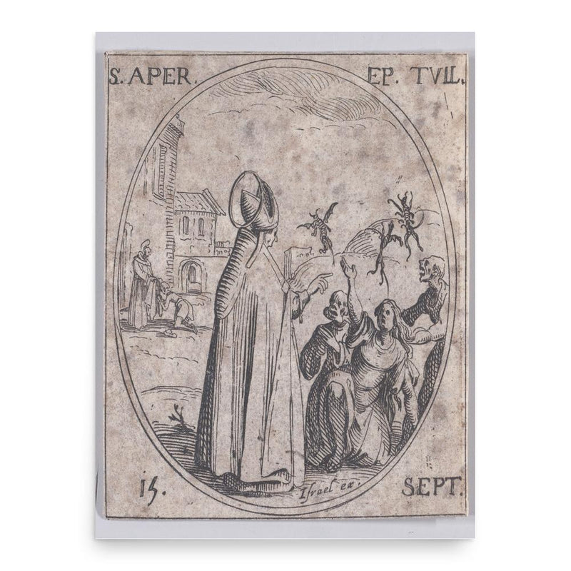 Aprus of Toul poster print, in size 18x24 inches.