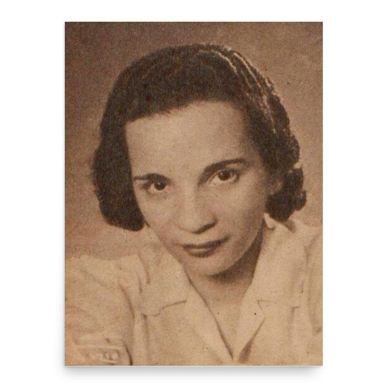 Aracy de Almeida poster print, in size 18x24 inches.