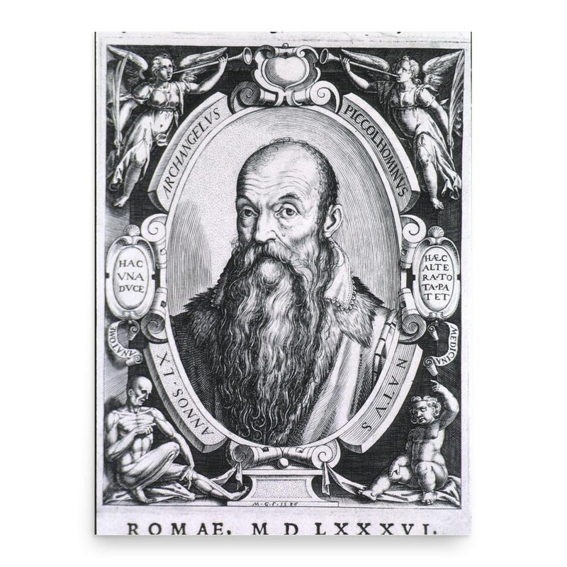 Archangelo Piccolomini poster print, in size 18x24 inches.
