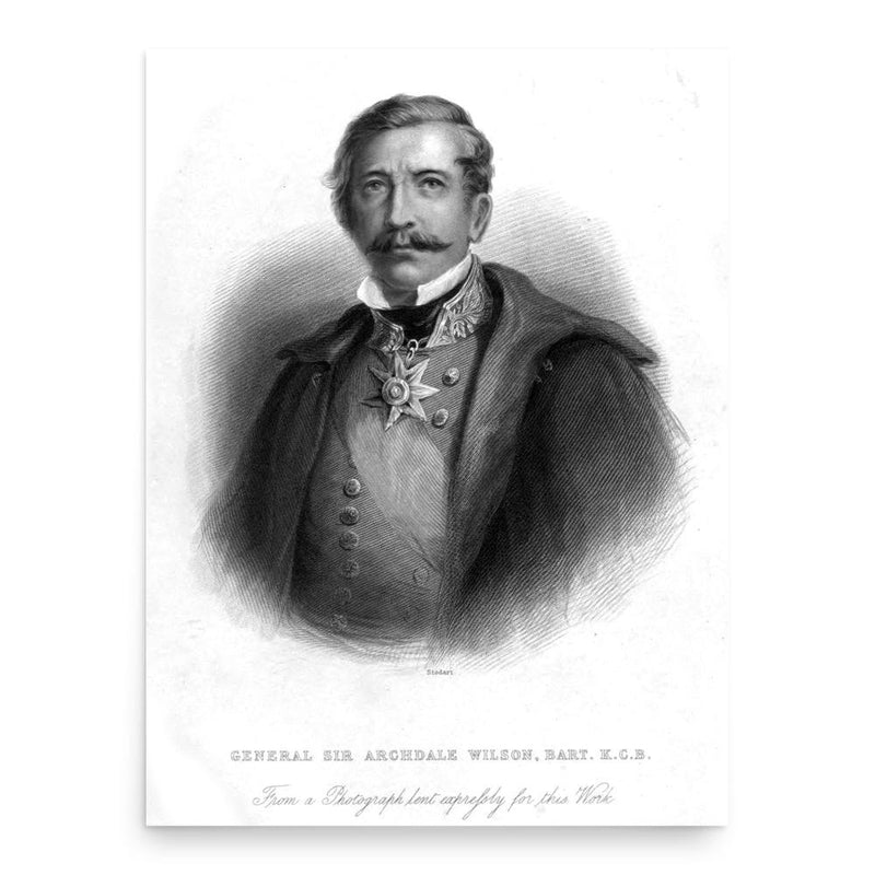 Archdale Wilson poster print, in size 18x24 inches.