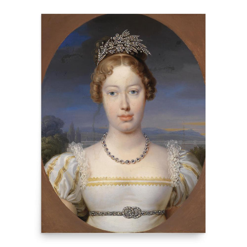 Archduchess Marie Caroline of Austria poster print, in size 18x24 inches.