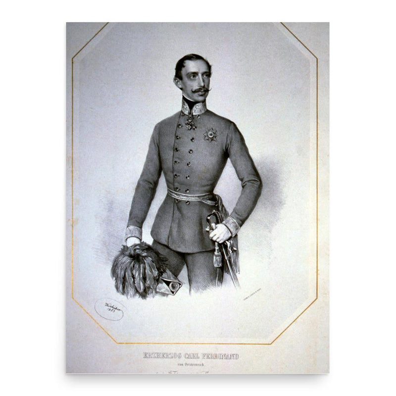 Archduke Karl Ferdinand of Austria poster print, in size 18x24 inches.