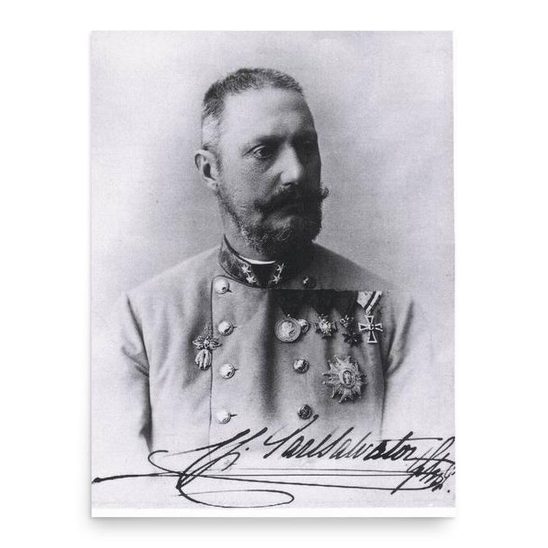Archduke Karl Salvator of Austria poster print, in size 18x24 inches.