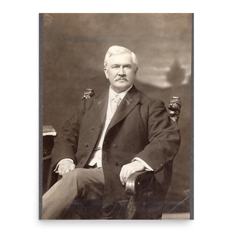 Archibald Blue poster print, in size 18x24 inches.