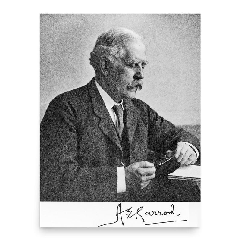 Archibald Garrod poster print, in size 18x24 inches.