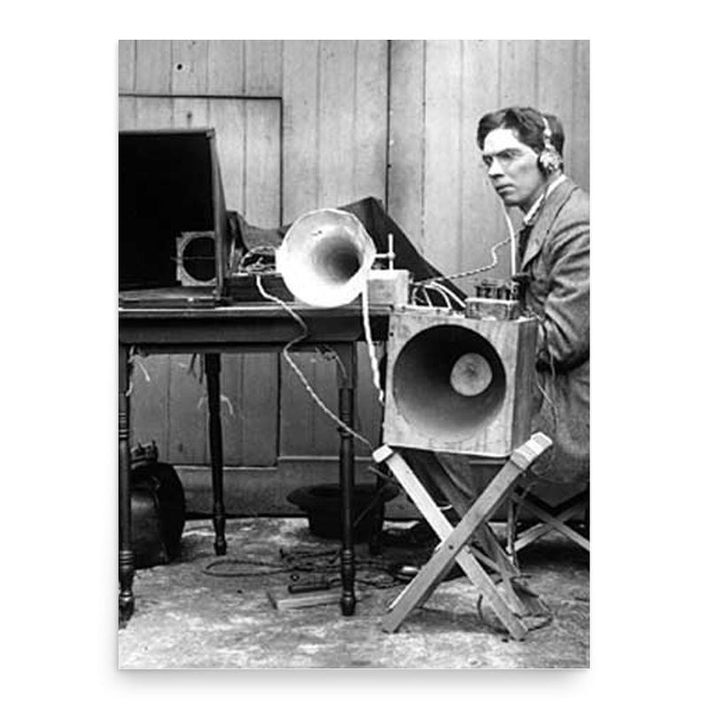 Archibald Low poster print, in size 18x24 inches.