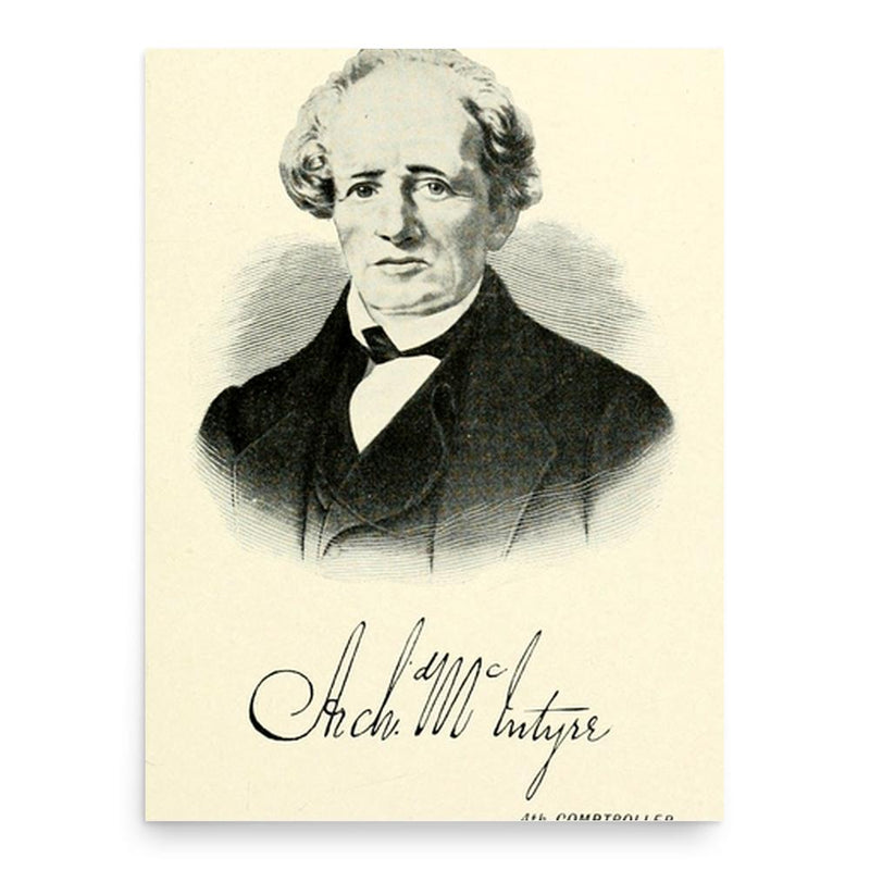 Archibald McIntyre poster print, in size 18x24 inches.