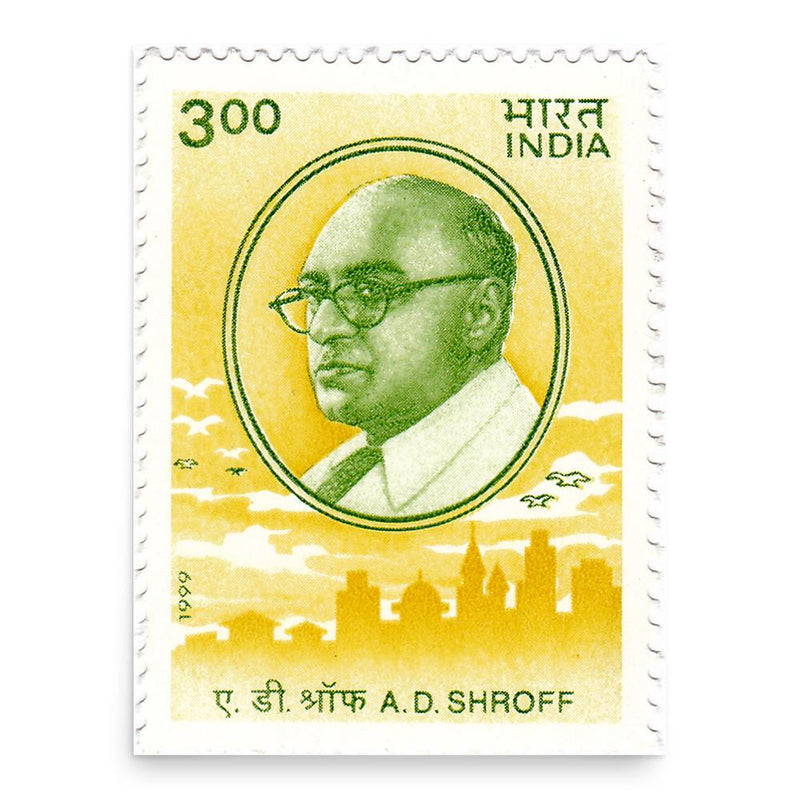 Ardeshir Darabshaw Shroff poster print, in size 18x24 inches.