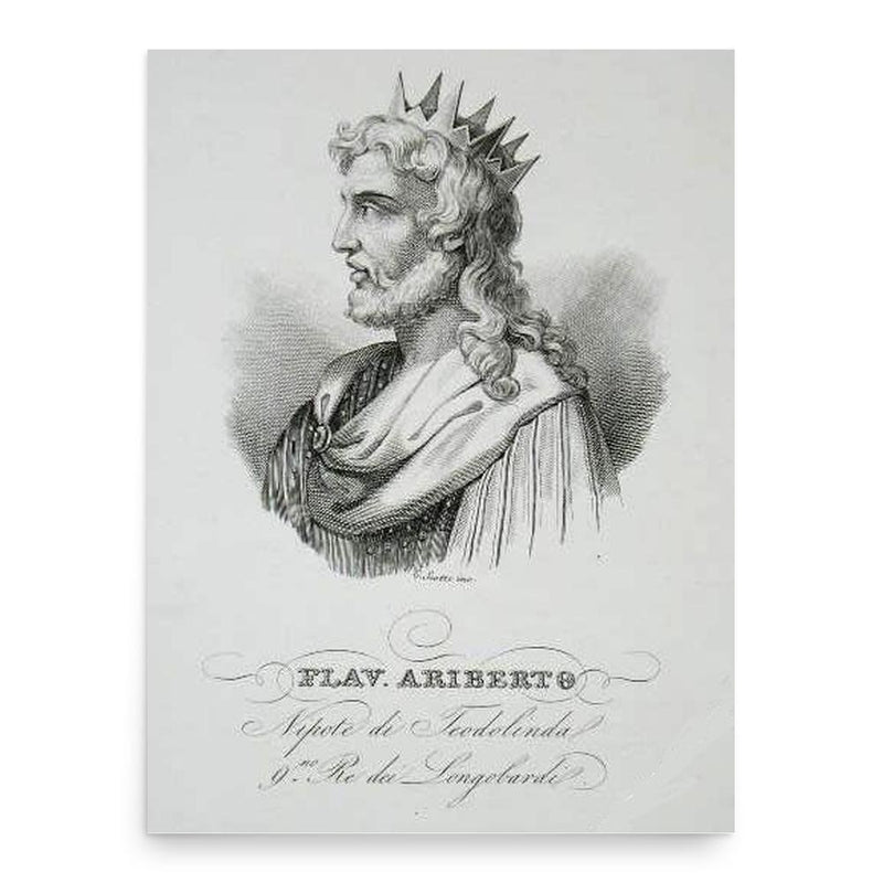 Aripert I poster print, in size 18x24 inches.