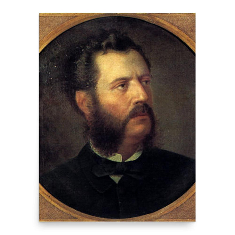 Aristotelis Valaoritis poster print, in size 18x24 inches.