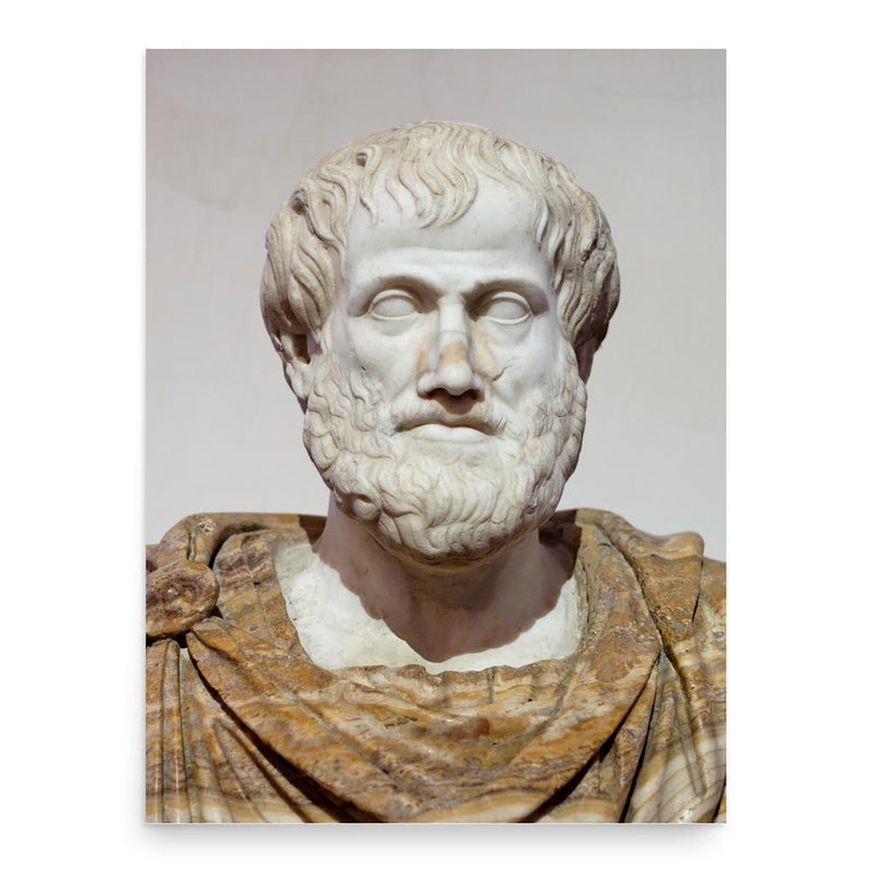 Aristotle poster print, in size 18x24 inches.