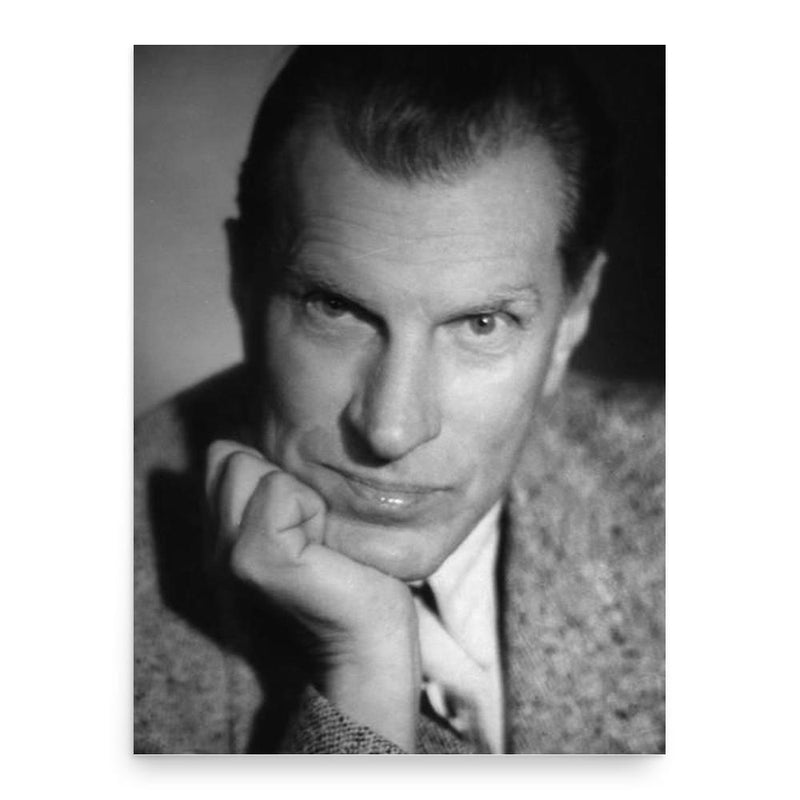 Arkady Fiedler poster print, in size 18x24 inches.