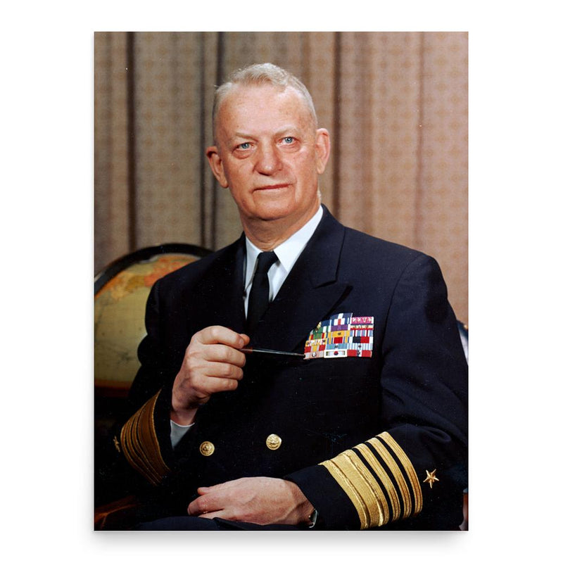 Arleigh Burke poster print, in size 18x24 inches.