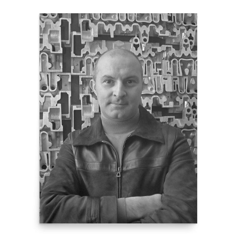 Arman poster print, in size 18x24 inches.