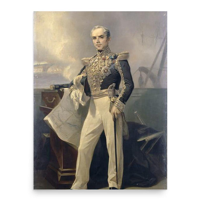 Armand Joseph Bruat poster print, in size 18x24 inches.